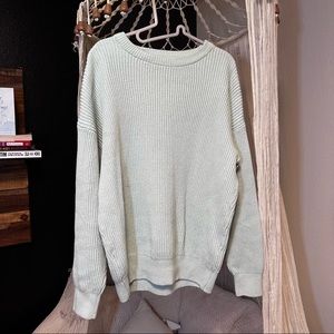 Zara mint green knit style sweater